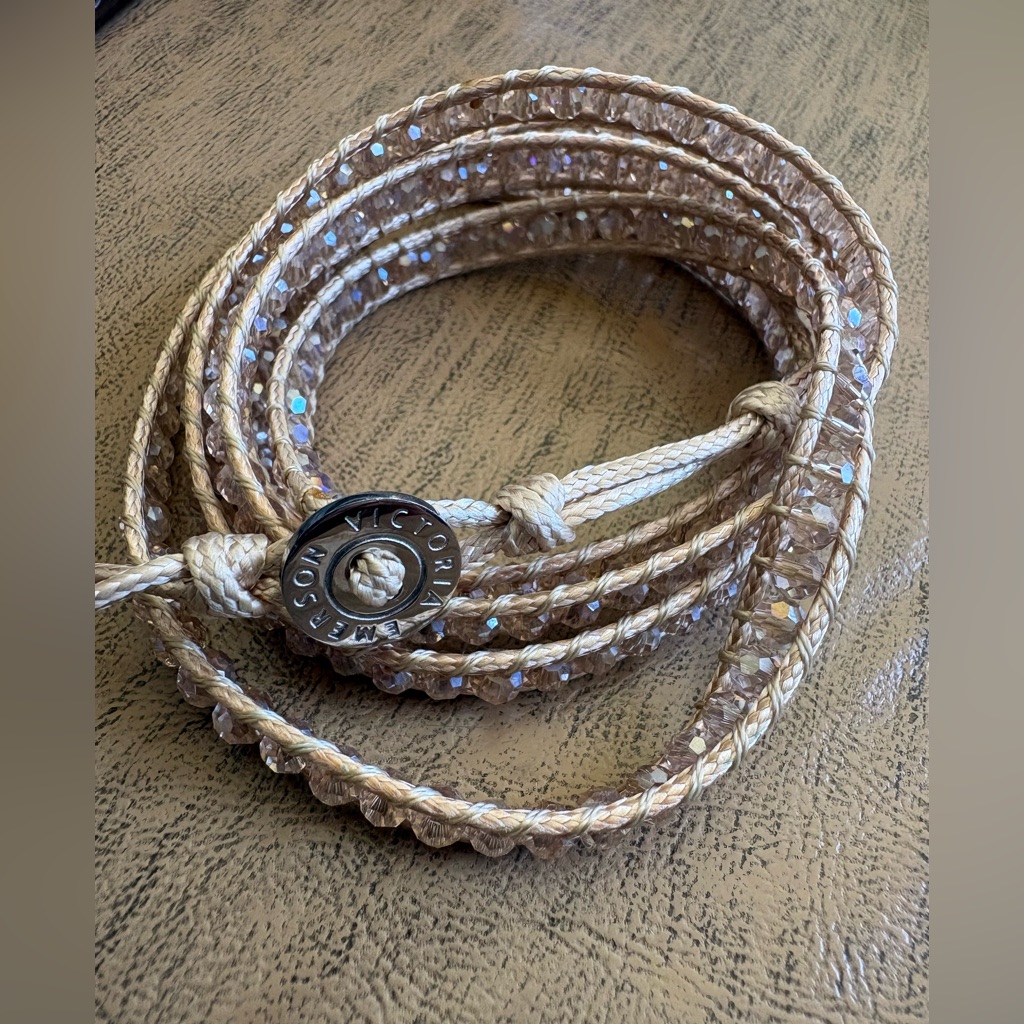 Victoria Emerson Iridescent Champagne Wrap Bracelet